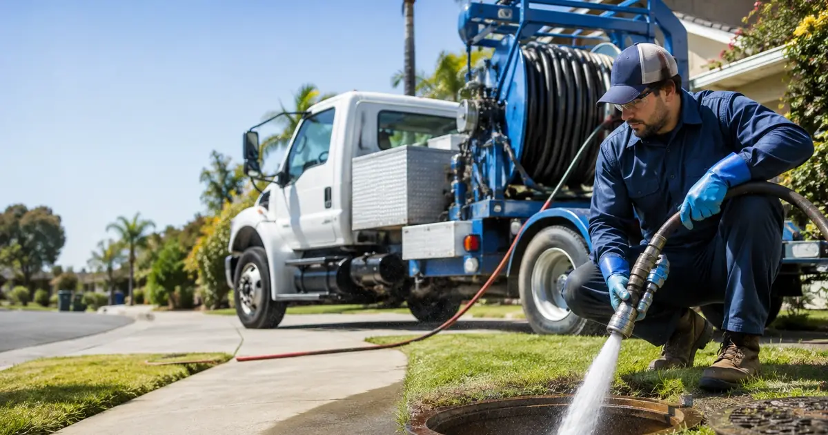 Hydro jet sewer cleaning Angwin