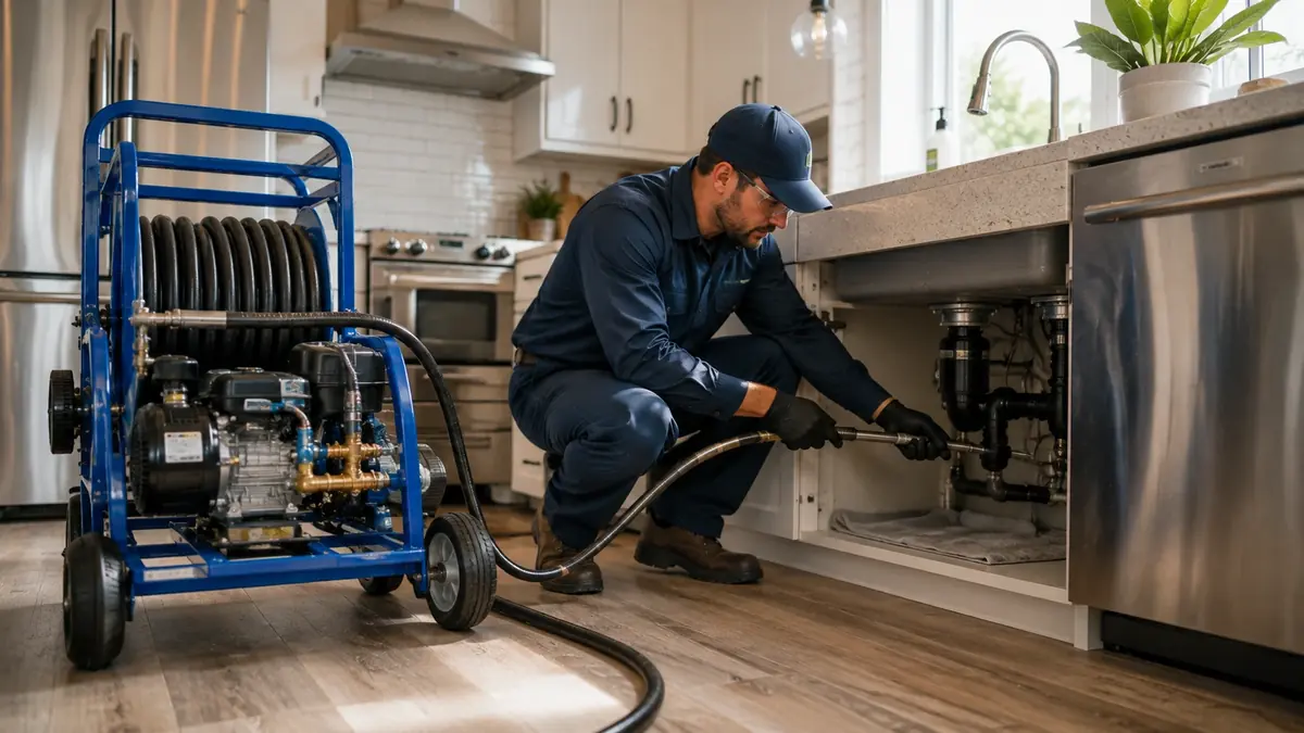 Kitchen Drain Hydro Jetting in Angwin
