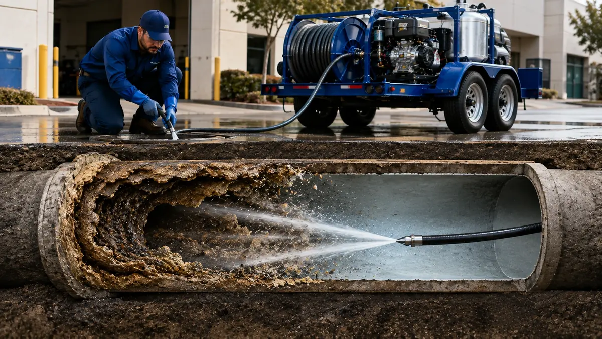 Sewer Pipe Descaling in Angwin